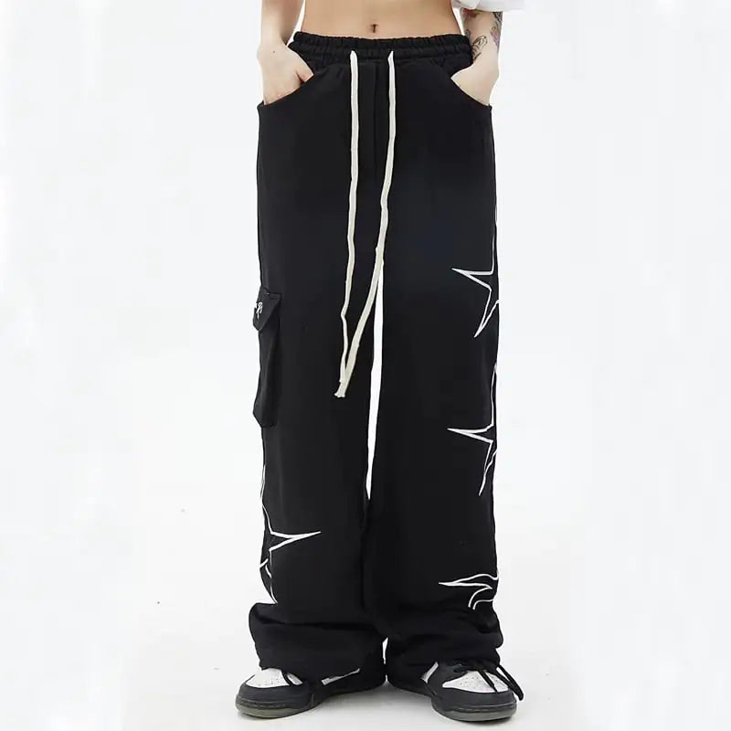 Five-Star Wide Leg Pants for Men