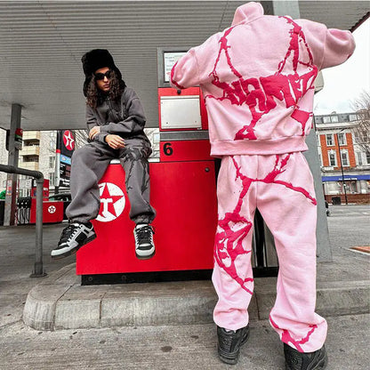 Sudadera con Cremallera al Estilo Y2K para Hombres y Mujeres