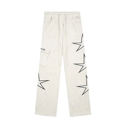 Five-Star Wide Leg Pants for Men