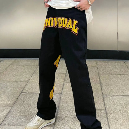 Vaqueros Bordados de Moda Urbana para Hombres y Mujeres