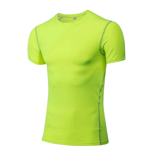 Camisetas de Compresión para Hombres, Camiseta Atlética de Manga Corta para Entrenamiento, Camisetas Deportivas, Camisetas Interiores Base, Tops para Gimnasio