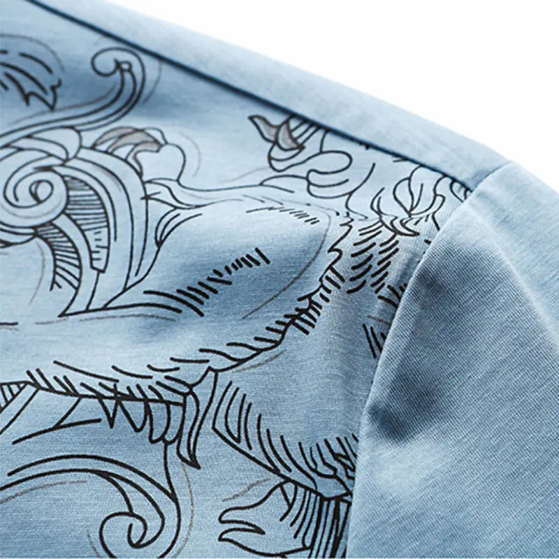 Camisetas de Verano de Algodón para Hombres de Alta Calidad (4XL)