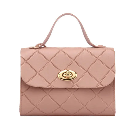 Mini Bolso de Mano con Patrón de Rombos