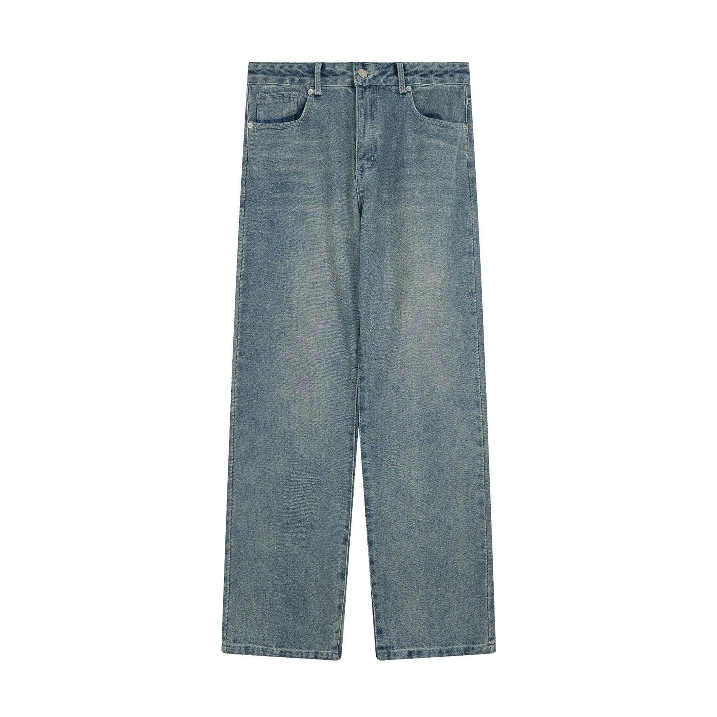 Embroidered Straight Jeans for Men and Women