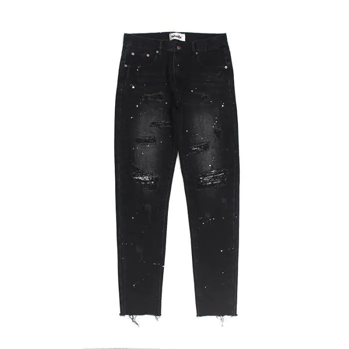 Jeans Rasgados Negros Occidental High Street para Hombre