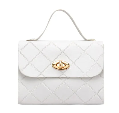 Mini Bolso de Mano con Patrón de Rombos