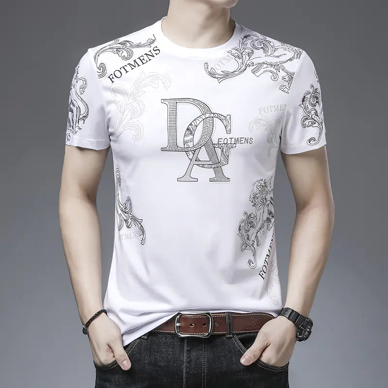 Camisetas de Verano de Algodón para Hombres de Alta Calidad (4XL)