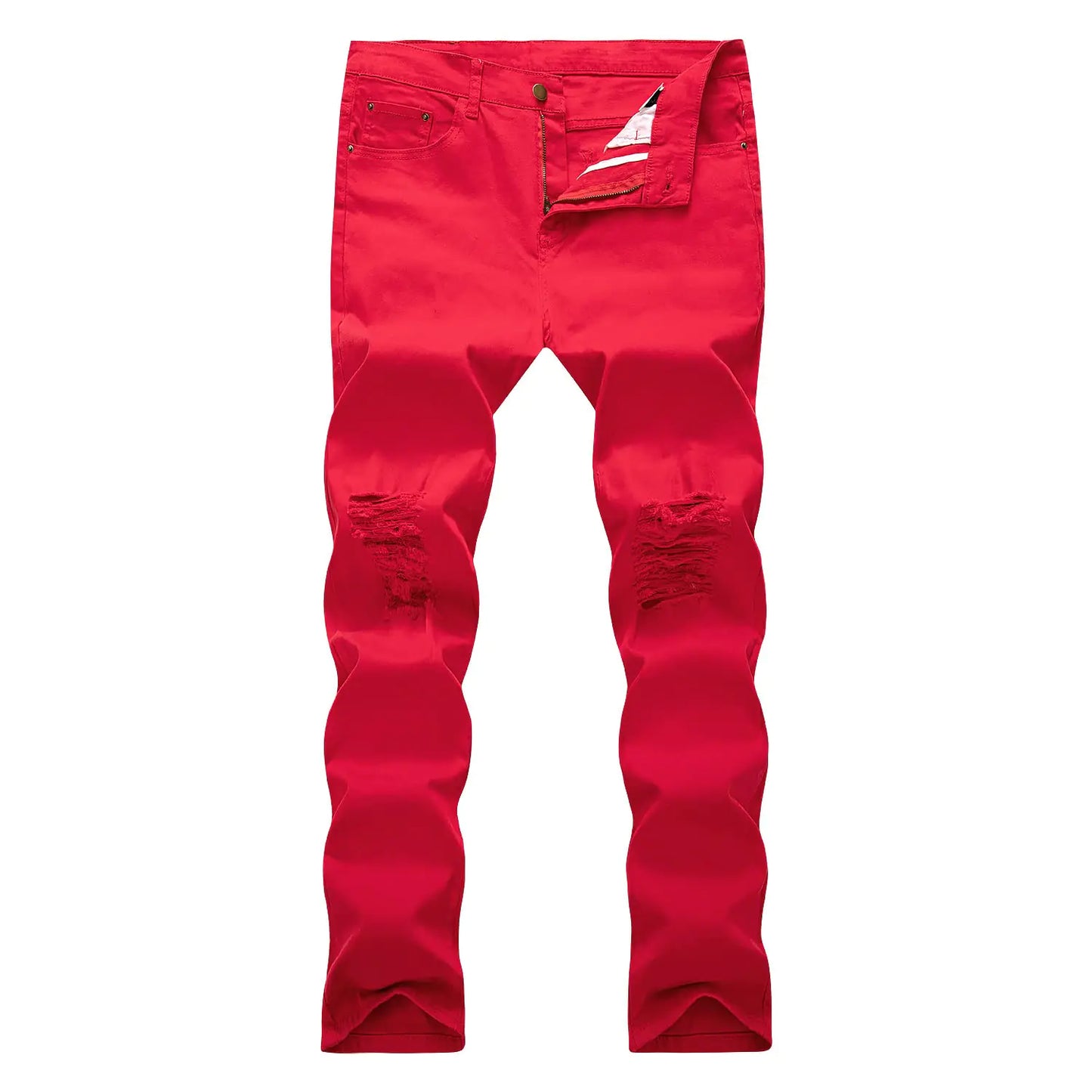 WULFUL Pantalones Vaqueros Rasgados para Hombre, Ajustados y Elásticos, Cómodos y Estilizados