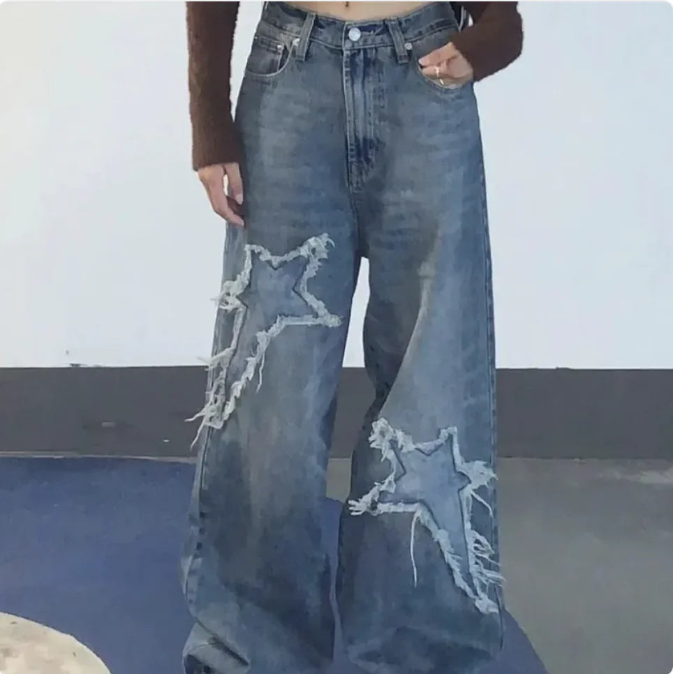 Jeans Sueltos y Amplios de Mujer para Calle Mayor