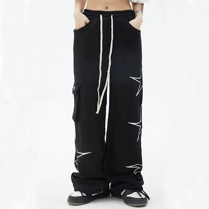 Five-Star Wide Leg Pants for Men