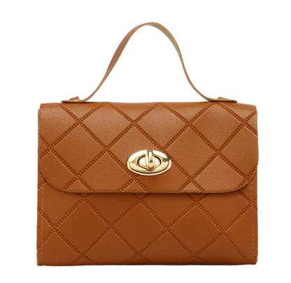 Mini Bolso de Mano con Patrón de Rombos