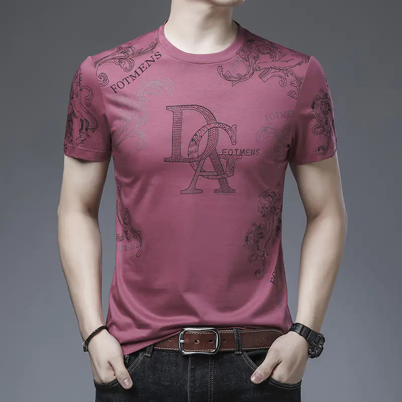 Camisetas de Verano de Algodón para Hombres de Alta Calidad (4XL)